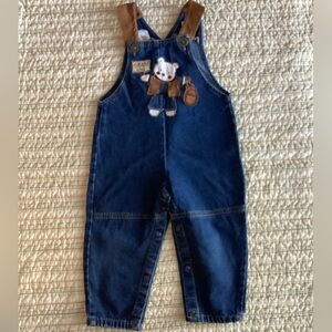 Miniwear Hiking Teddy Bear Denim Overalls